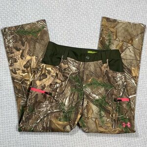 Under Armour Pants Women's 6 Scent Control Style 1248182 Realtree Camo & Pink